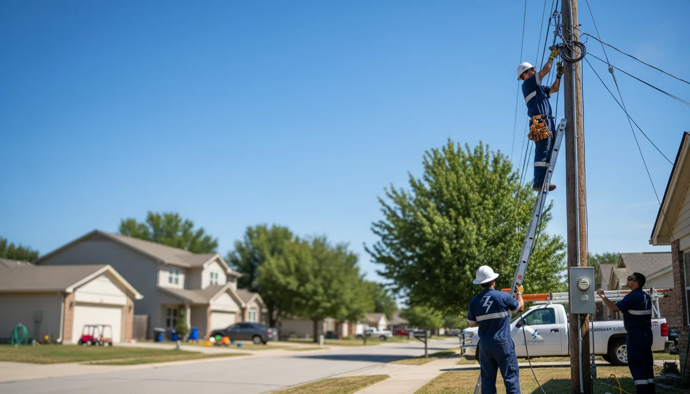 Residential electrician providing installation services in Enid, OK